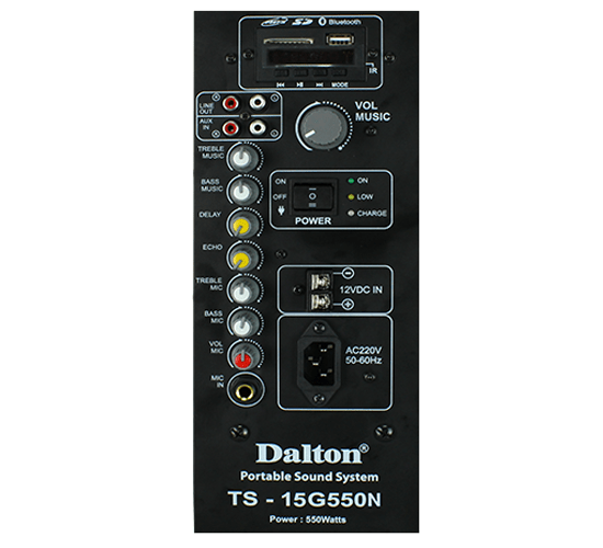 Loa điện Dalton TS-15G550N (kèm 2 mic) 550W Bass 40cm 15''