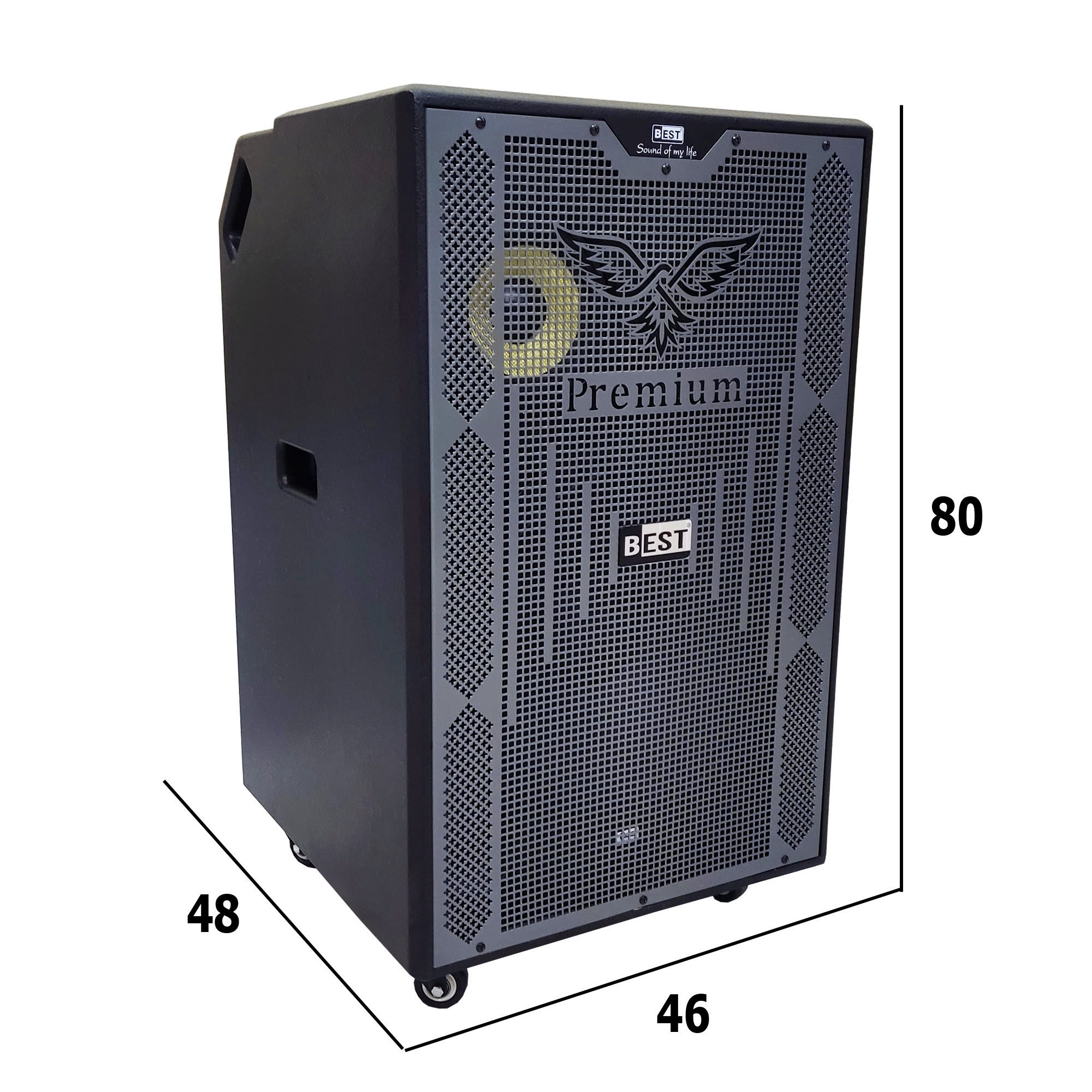 Loa kéo di động Best S40 2.000w Bas40 (2mic)