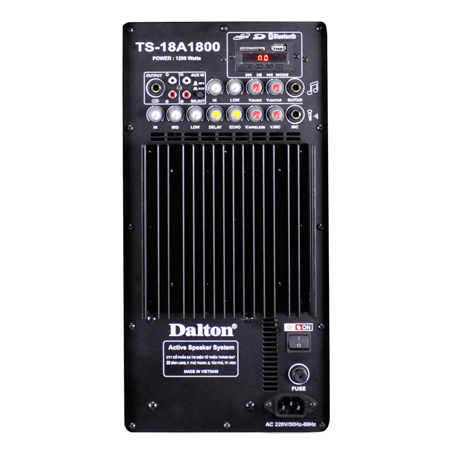 Loa điện Dalton TS-18A1800 (Kèm 2 micro ko dây) 1200W Bass 50cm 18'