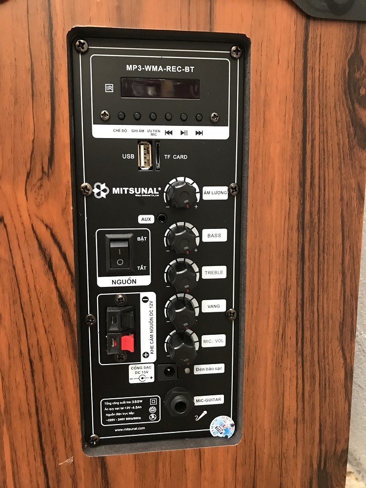 Loa kéo di động Mitsunal T1209 Bass 30 vỏ gỗ