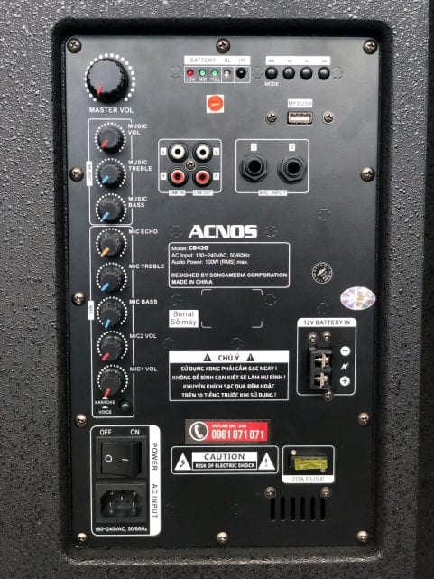 Loa Kéo Di Động Ngoài Trời Acnos CB43G