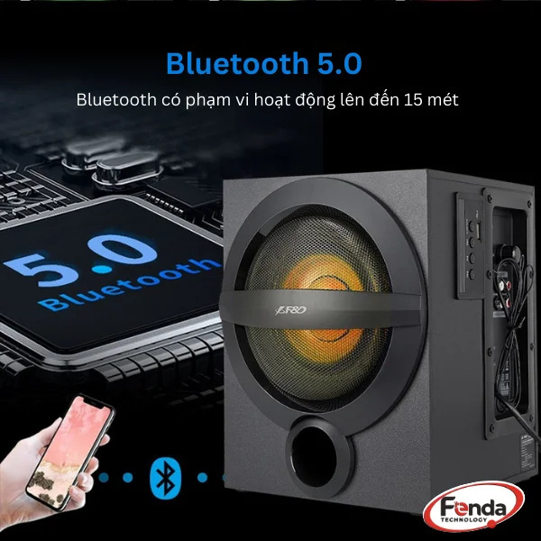 Loa máy tính Bluetooth Fenda A140X/ 2.1, có điều khiển