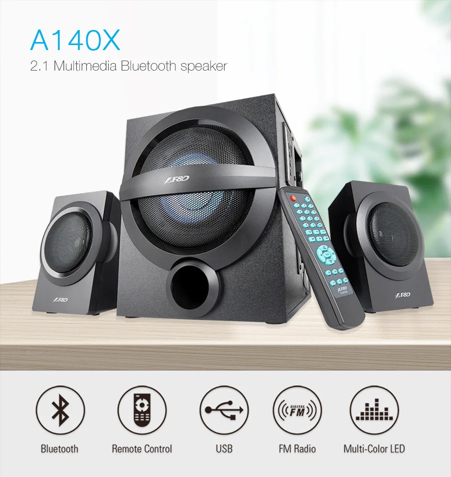 Loa máy tính Bluetooth Fenda A140X/ 2.1, có điều khiển