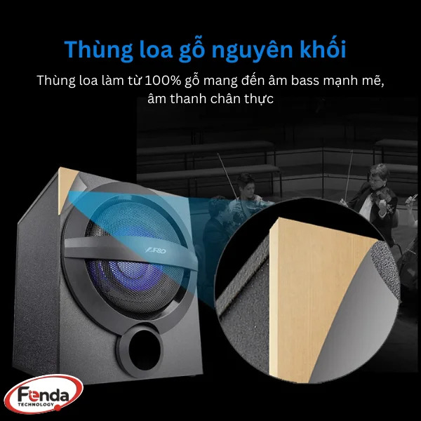Loa máy tính Bluetooth Fenda A140X/ 2.1, có điều khiển