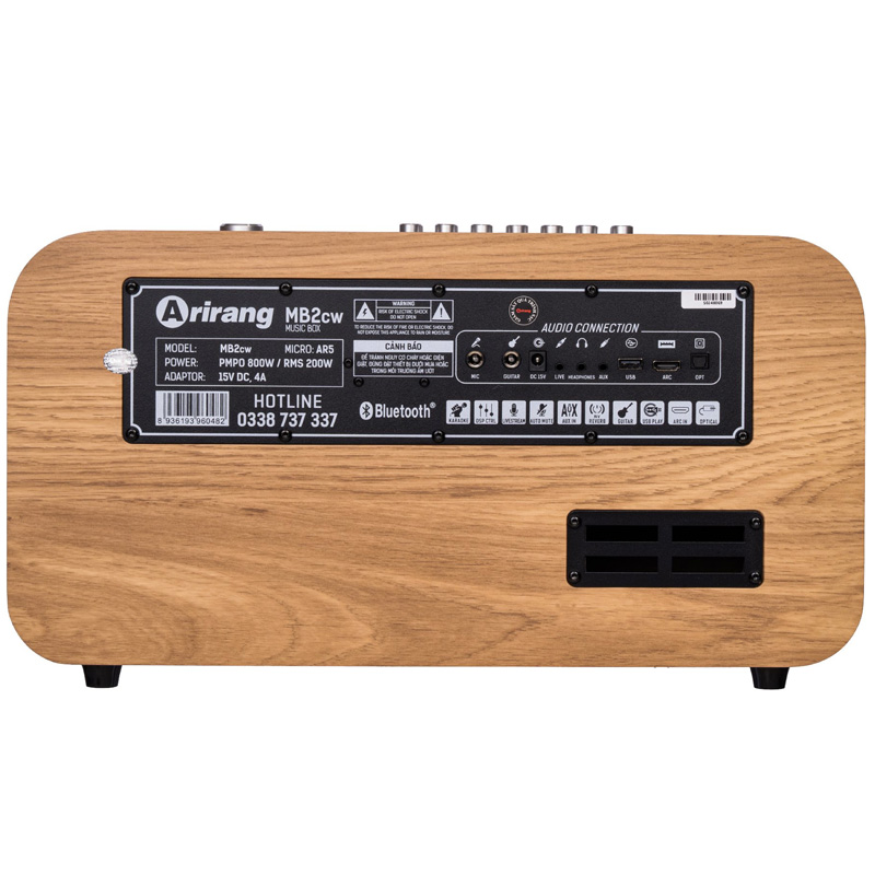 Loa xách tay Arirang MB2CW 800W (2 mic)