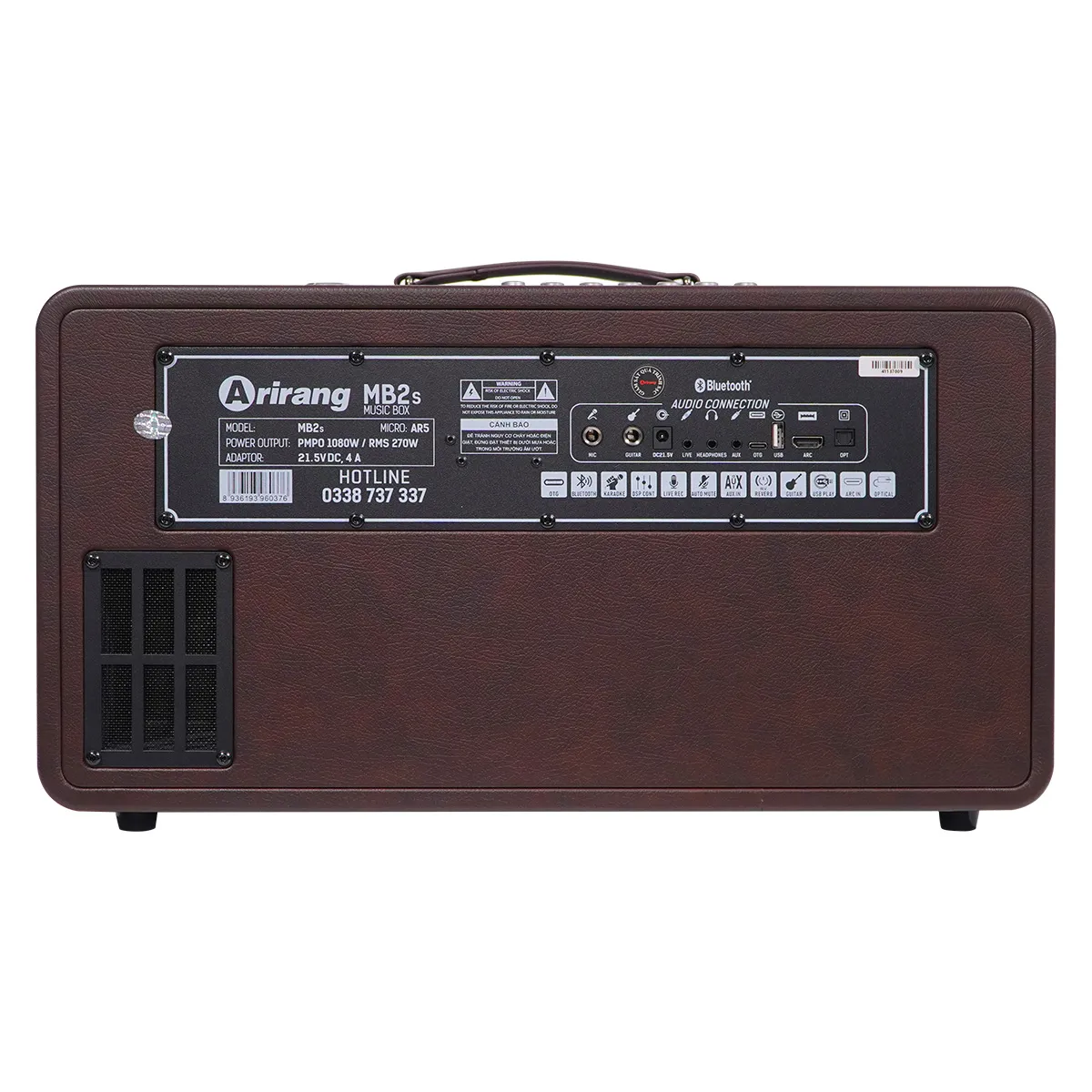 Loa xách tay Arirang MB2S 1080W (2mic)