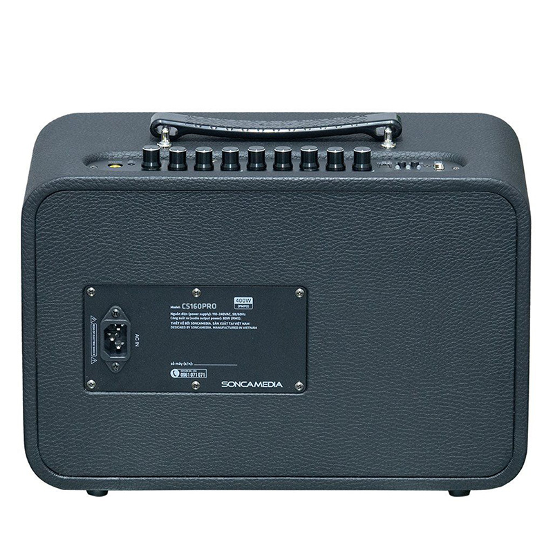 Loa xách tay SONCAMEDIA CS160PRO 400W Bass16 (2mic)