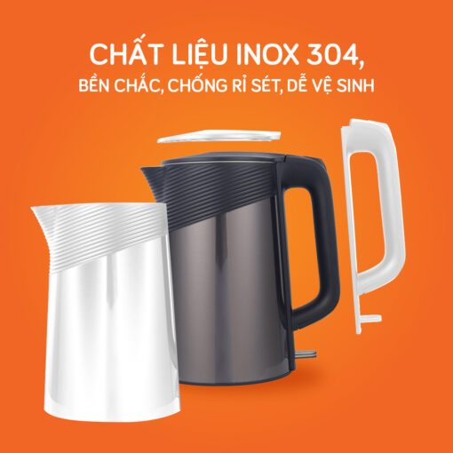 Ấm siêu tốc Unie 1.8L UE-302