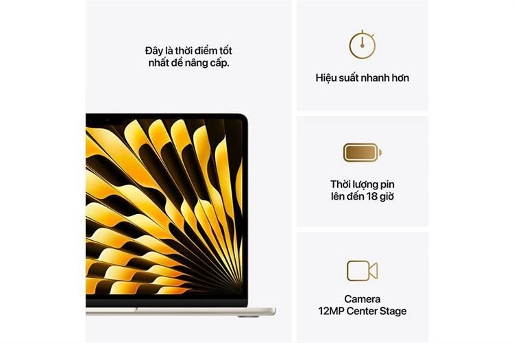 Macbook Air M4 13 inch 10CPU/10GPU/16GB/512GB - Starlight