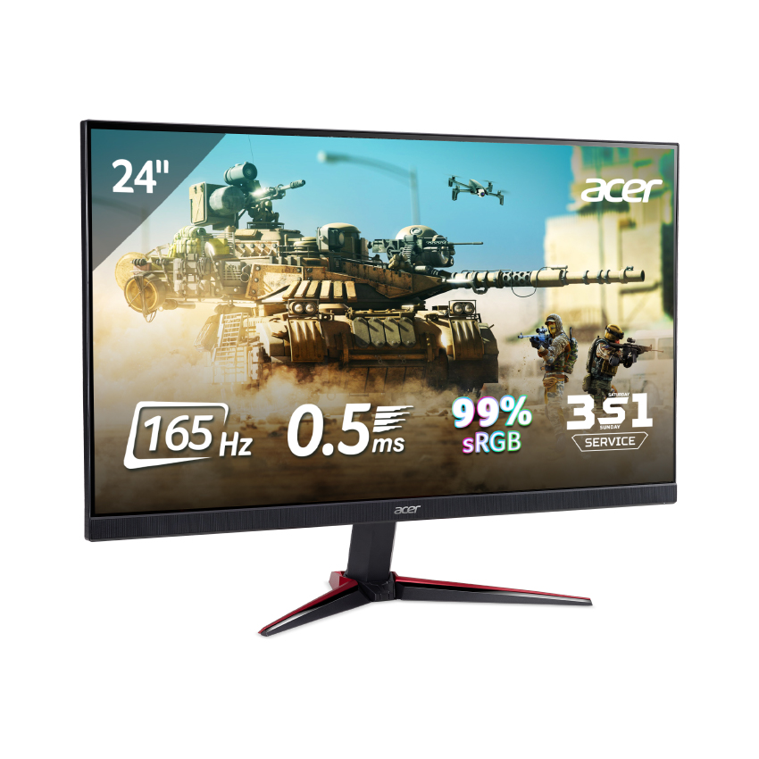 Màn hình gaming Acer VG240YS(23.8 INCH/Full HD/IPS/165HZ/0.5Ms/2*HDMI, 1*DP,Speaker,Freesync)