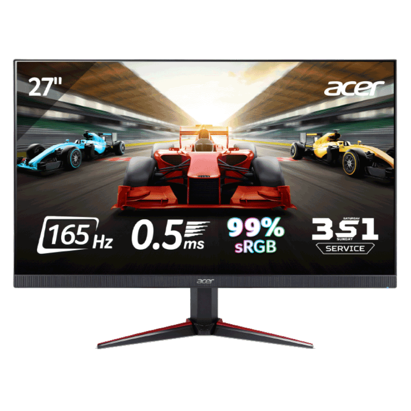Màn hình gaming Acer VG270S(27 INCH/Full HD/IPS/165HZ/0.5Ms/2*HDMI, 1*DP,Speaker,Freesync)