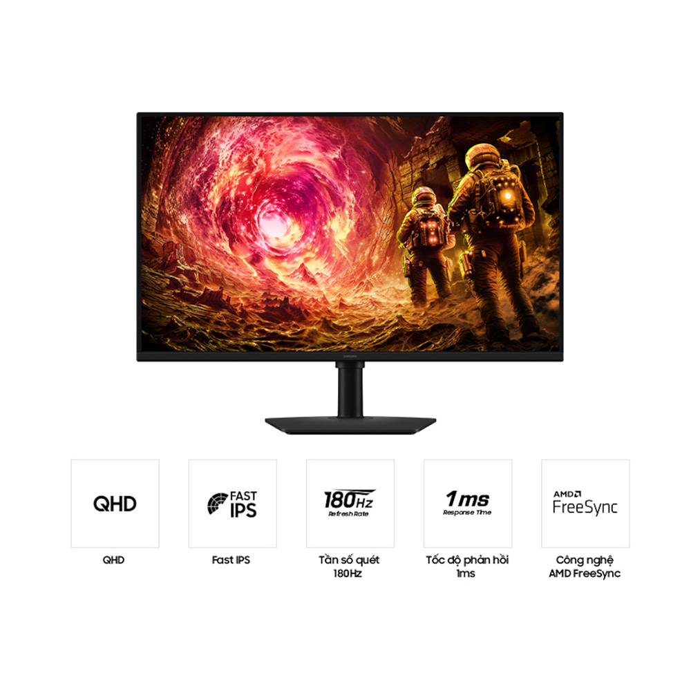 Màn hình gaming Samsung Odyssey G5 LS27FG502EEXXV (27Inch/ 2K/ 1ms/ 180Hz/ 300cd/m2/ IPS)