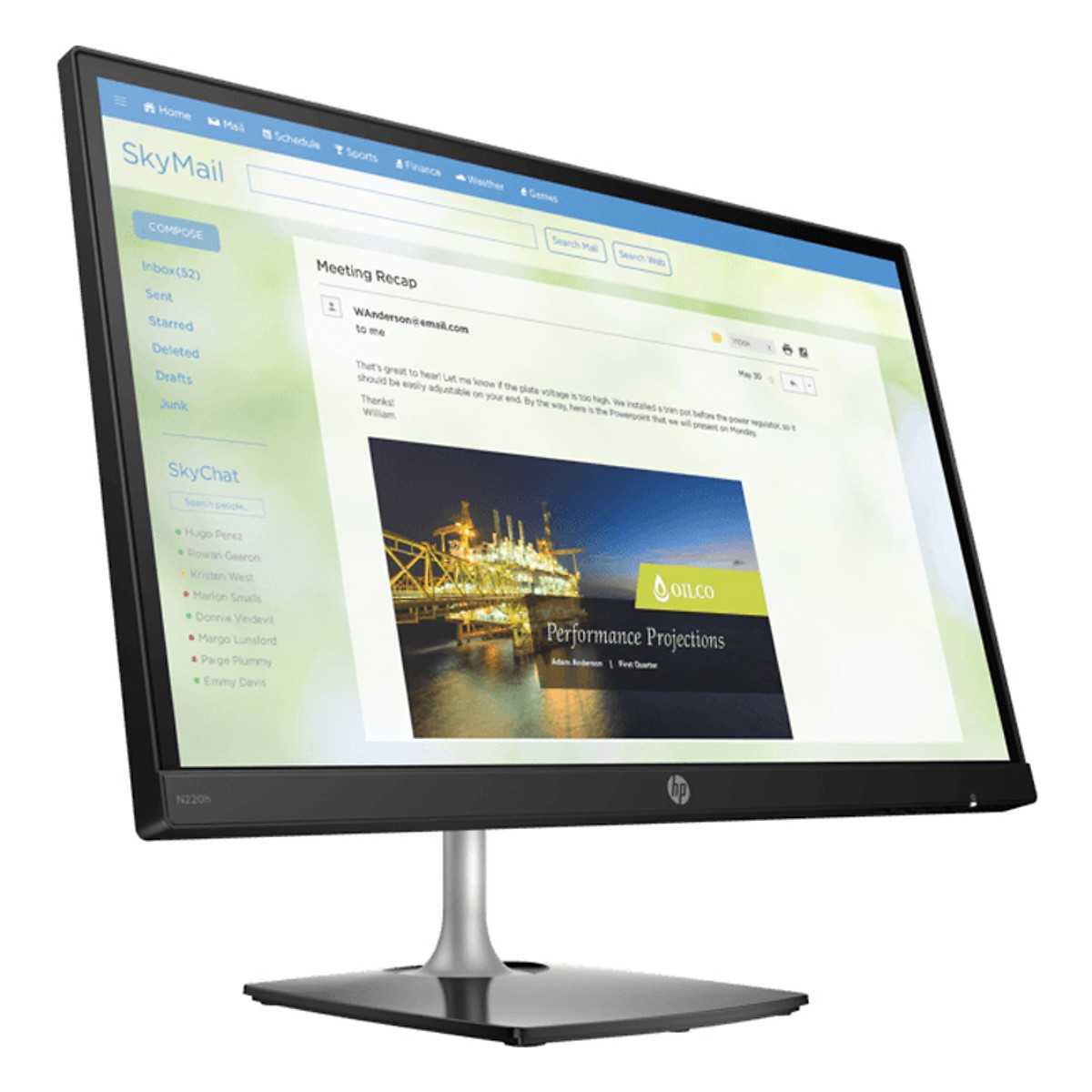 Màn hình HP N220h 21.5Inch IPS (4JF58AA)