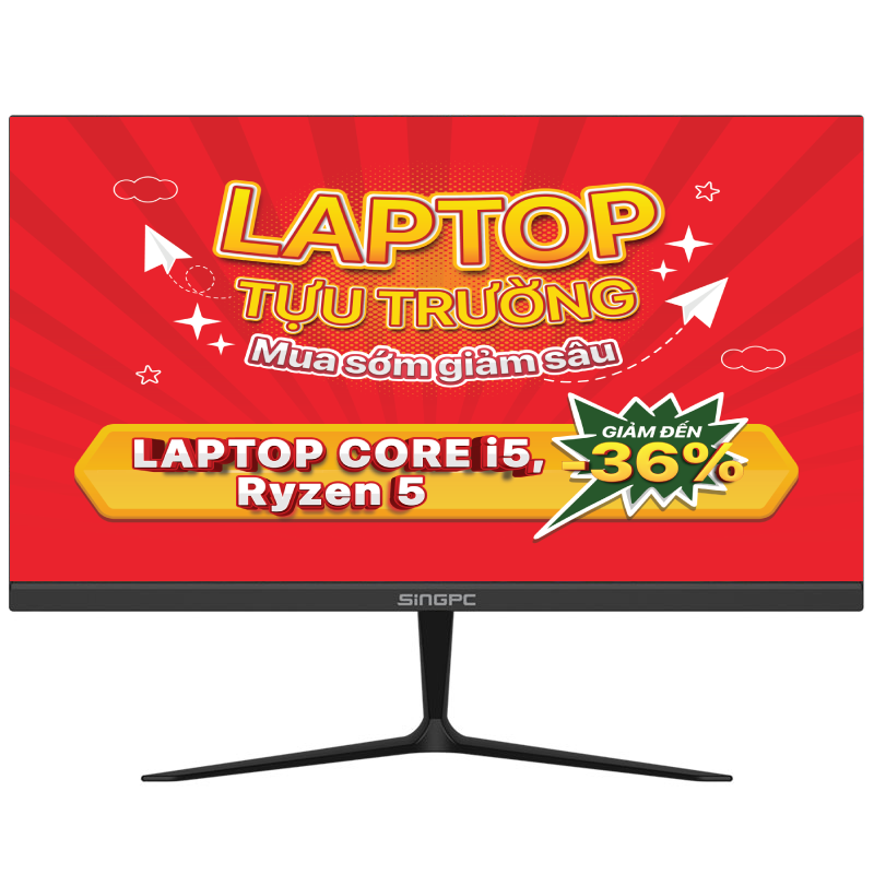 Màn hình LED SingPC 21.5 SGP215 VAS/F100VA(21.5 inch/ FHD/ VA/ 100Hz/ 5ms/ 250 nits/ HDMI+VGA+Audio/ KHÔNG LOA)