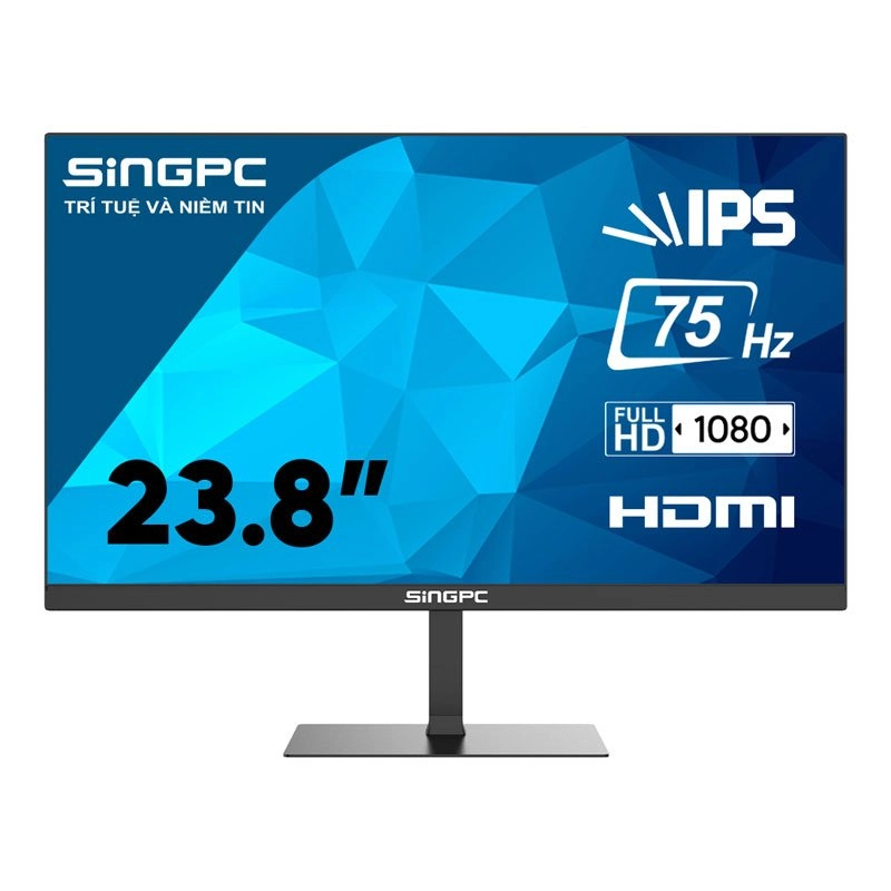 Màn hình LED SingPC Q24F75 IPS((23.8 inch/FHD/IPS/75Hz/5ms/250 nits/HDMI+VGA+Audio)_tràn viền