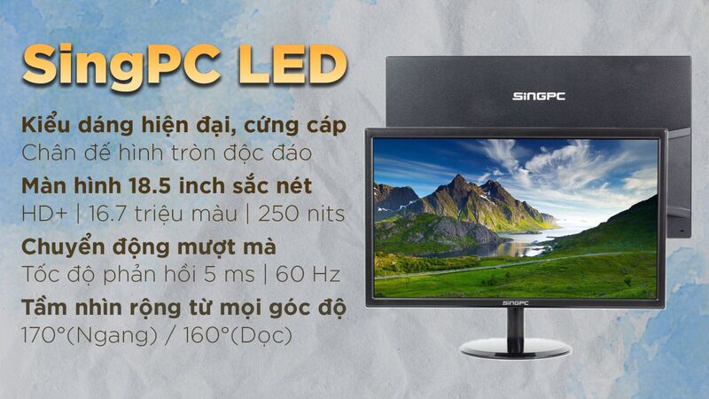 Màn hình LED SingPC SGP185S(18.5