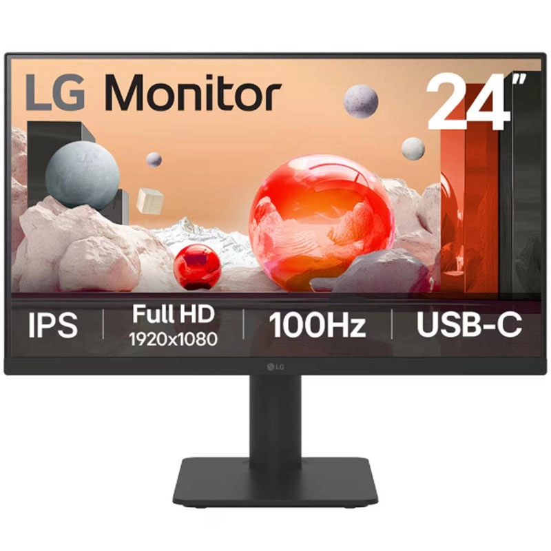 Màn hình LG 24MS570B-B (23.8Inch/ Full HD/ 5ms/ 100HZ/ 250cd/m2/ IPS/ Tích hợp loa/ USB Type-C)
