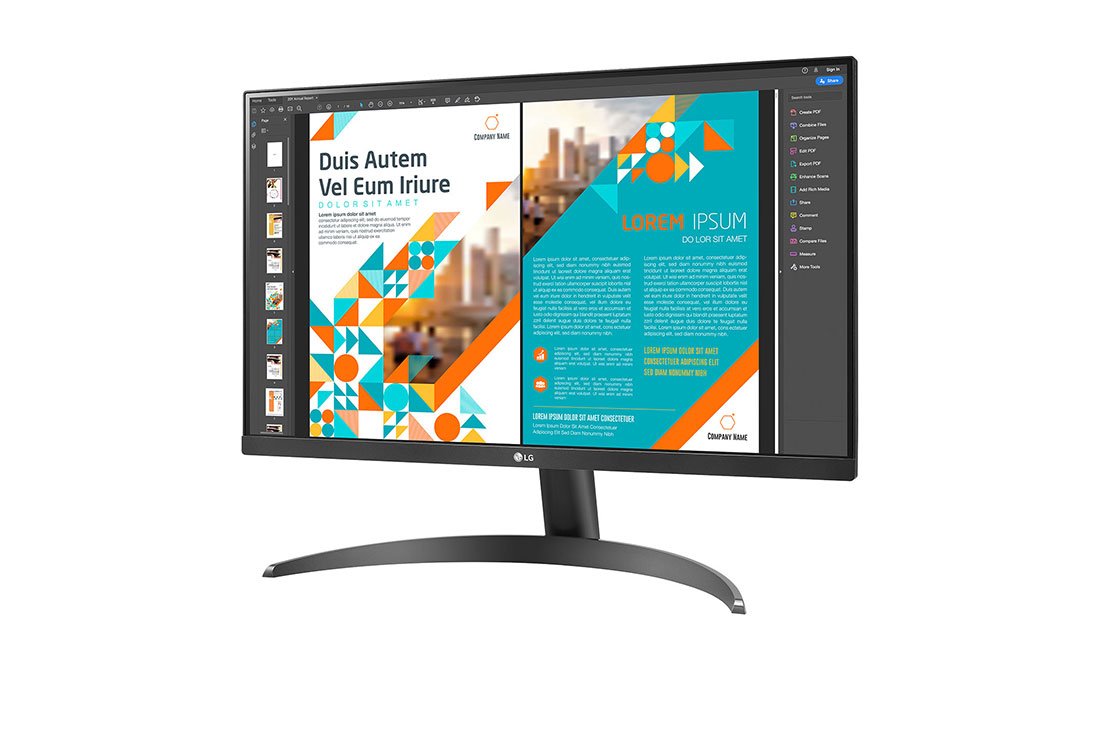 Màn hình LG 24QP500-B (23.8inch/2K/QHD/75Hz/5ms/240nits/HDMI+DP+Audio/Freesync)
