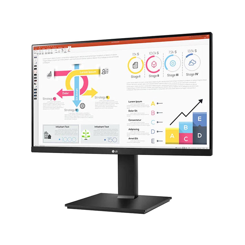 Màn hình LG 24QP750-B (23.8inch/QHD/IPS/75Hz/5ms/240nits/HDMI+DP+USBC+Audio/FreeSync)