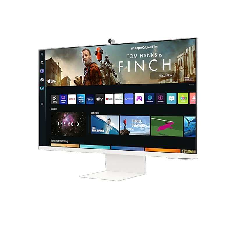 Màn hình thông minh Samsung LS32BM801UEXXV(31.5/UHD/IPS/60Hz/4ms/400 nits/mHDMI+USBC+Wifi+Bluetooth/Loa/Camera/Remote)