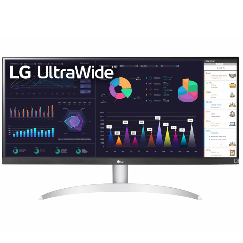 Màn hình ultrawide LG 29WQ600-W Trắng (29.0Inch/ WFHD (2560x1080)/ 5ms/ 100HZ/ IPS/ Tích hợp Loa/ USB Type-C)