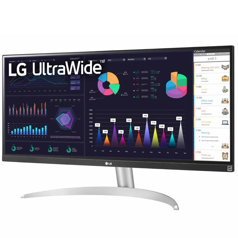 Màn hình ultrawide LG 29WQ600-W Trắng (29.0Inch/ WFHD (2560x1080)/ 5ms/ 100HZ/ IPS/ Tích hợp Loa/ USB Type-C)