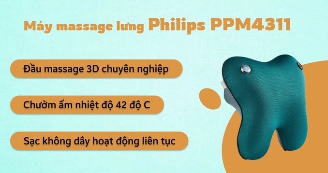 Massage lưng Philips PPM4311