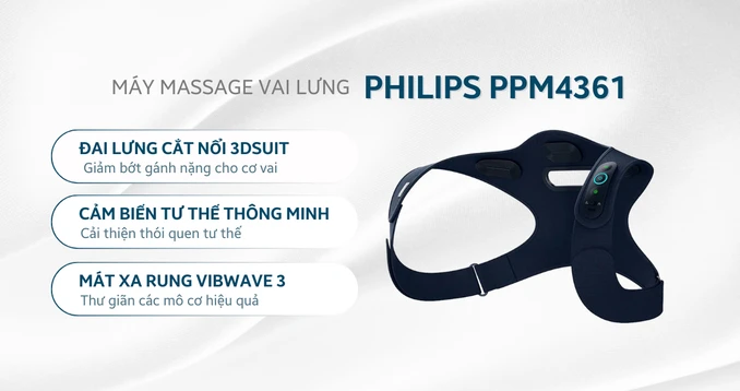 Massage vai lưng Philips PPM4361