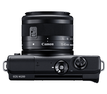 Máy ảnh Canon EOS M200 kit 15-45 BK/WH (Đen/Trắng)
