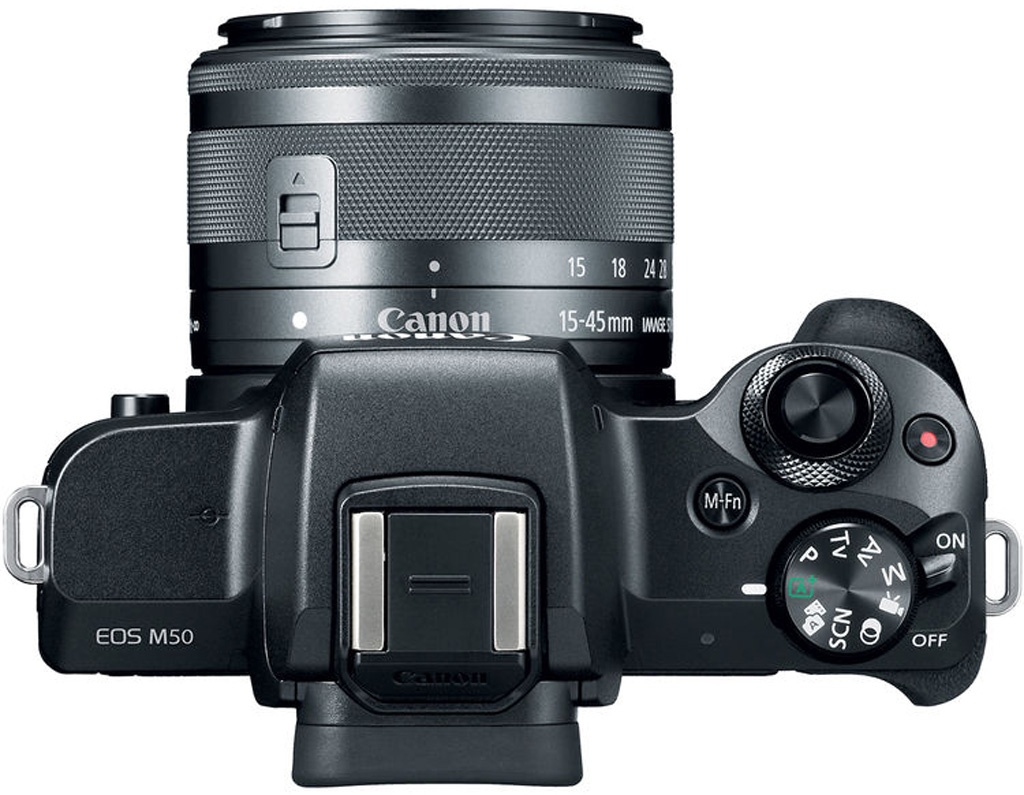 Máy ảnh chuyên nghiệp Canon EOS M50 EF-M15-45mm Black (Hàng chính hãng LBM)