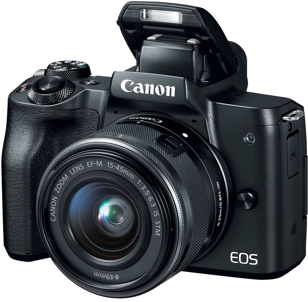Máy ảnh chuyên nghiệp Canon EOS M50 EF-M15-45mm Black (Hàng chính hãng LBM)