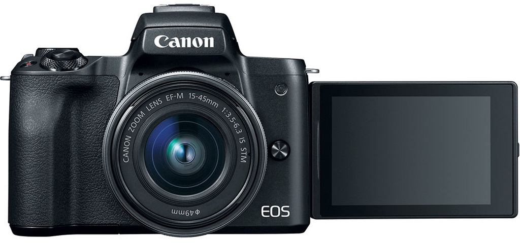 Máy ảnh chuyên nghiệp Canon EOS M50 EF-M15-45mm Black (Hàng chính hãng LBM)