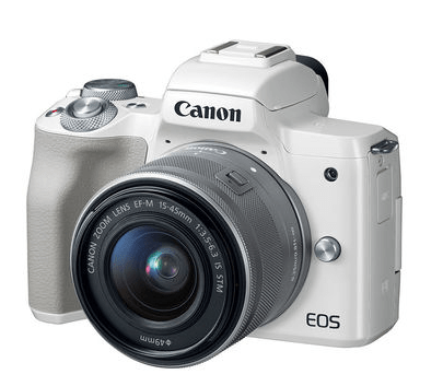 Máy ảnh chuyên nghiệp Canon EOS M50 EF-M15-45mm White (Hàng chính hãng LBM)