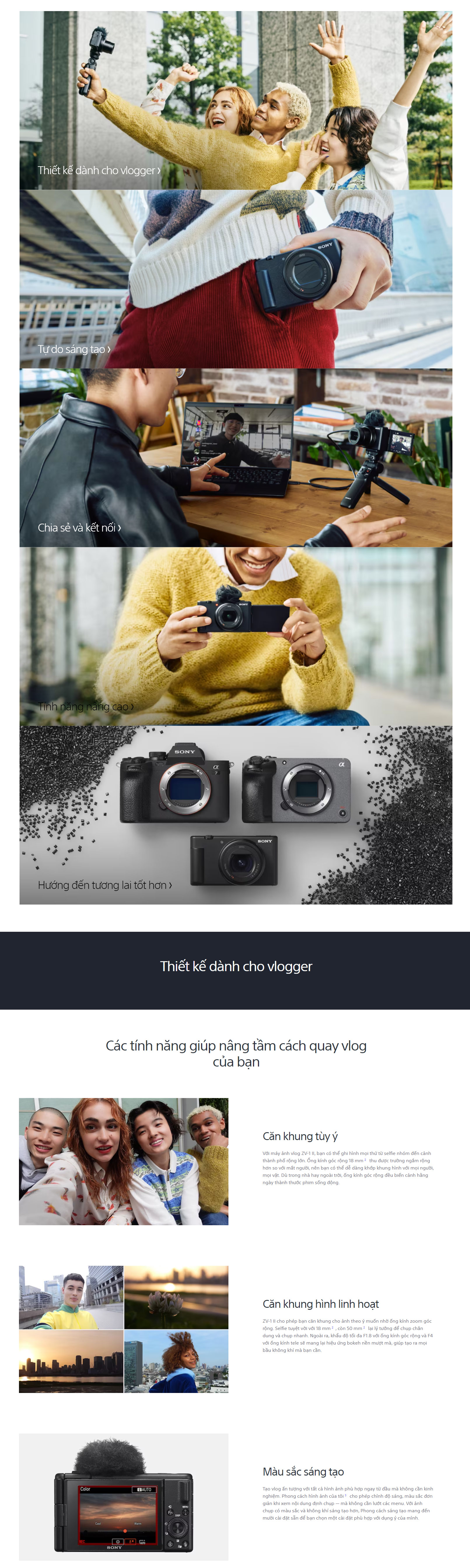 Máy ảnh Sony vlog ZV-1 Mark II