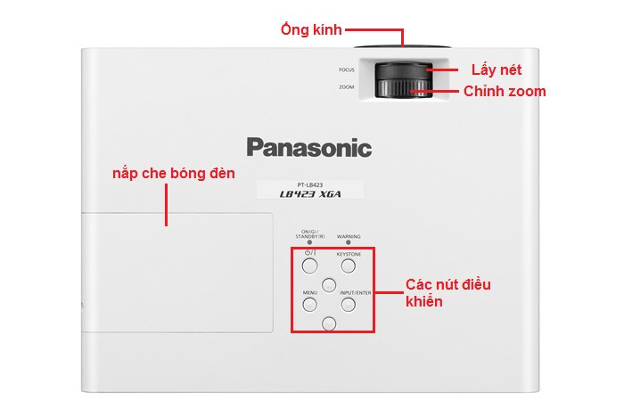 Máy chiếu Panasonic PT-LB423-LCD -4.100 ANSI Lumens - Hàng chính hãng phải có phiếu bảo hành chính hãng