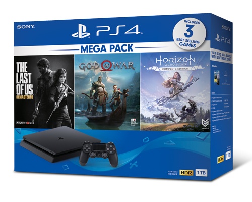 MÁY CHƠI GAME PS4 SLIM 1TB MEGA PACK CUH-2218B MEGA