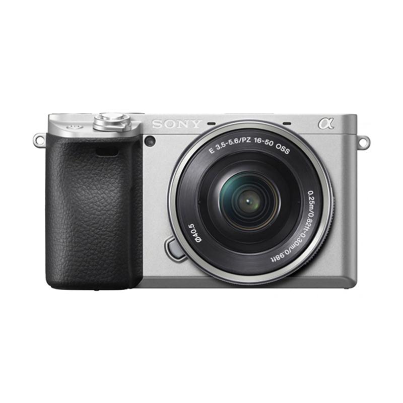 Máy chụp hình Sony Alpha ILCE-6400L/SAP2 bạc (kèm ống kính 16-50mm)