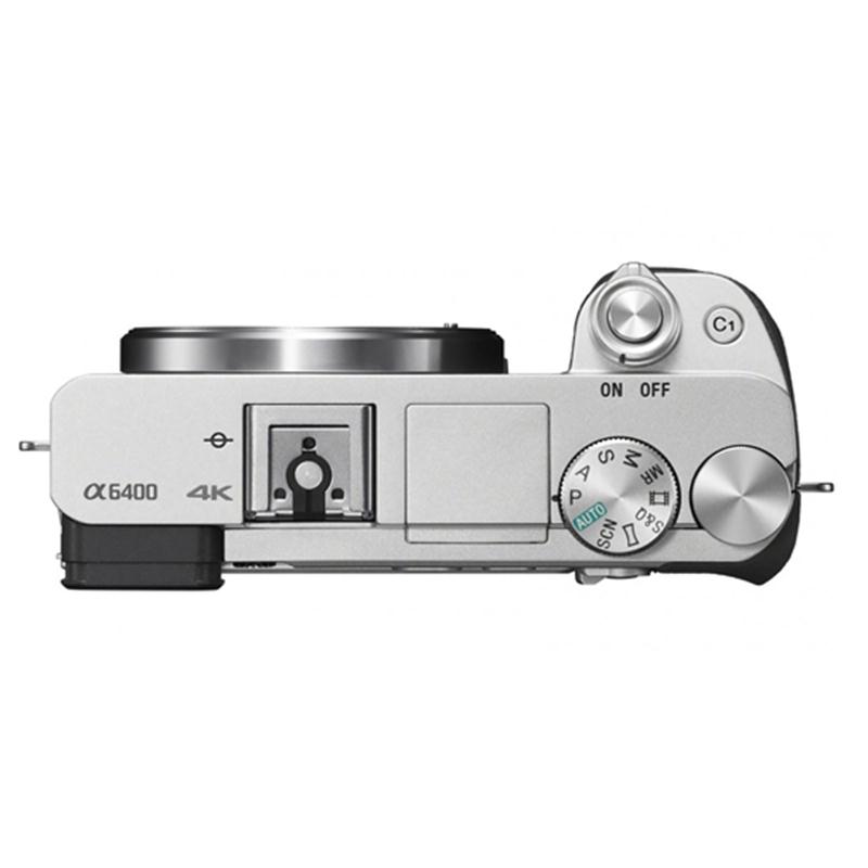 Máy chụp hình Sony Alpha ILCE-6400L/SAP2 bạc (kèm ống kính 16-50mm)