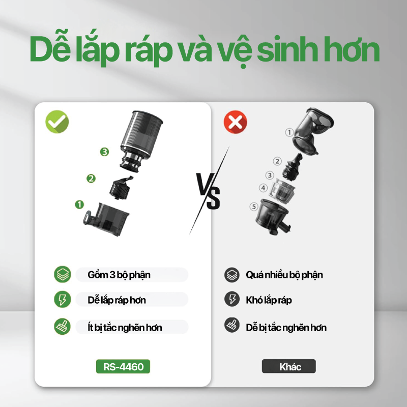 Máy ép chậm đa năng Roler RS-4460