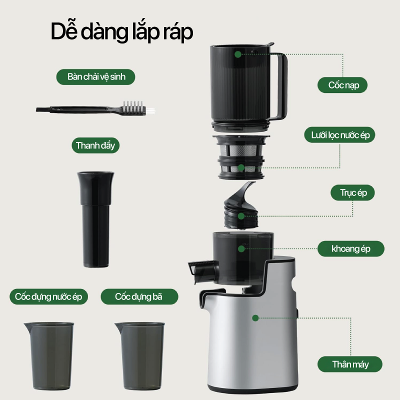 Máy ép chậm đa năng Roler RS-4461