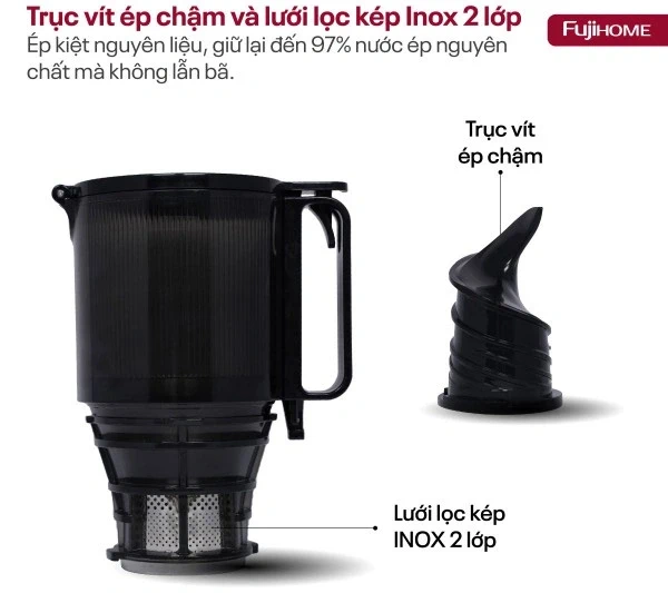 Máy ép chậm họng lớn Fujihome SJ50C