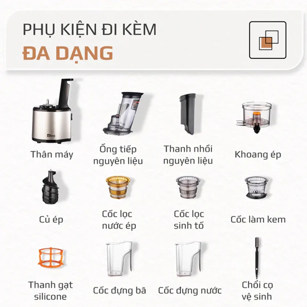 Máy ép chậm Olivo SJ200