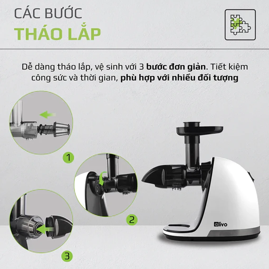Máy ép chậm Olivo SJ22