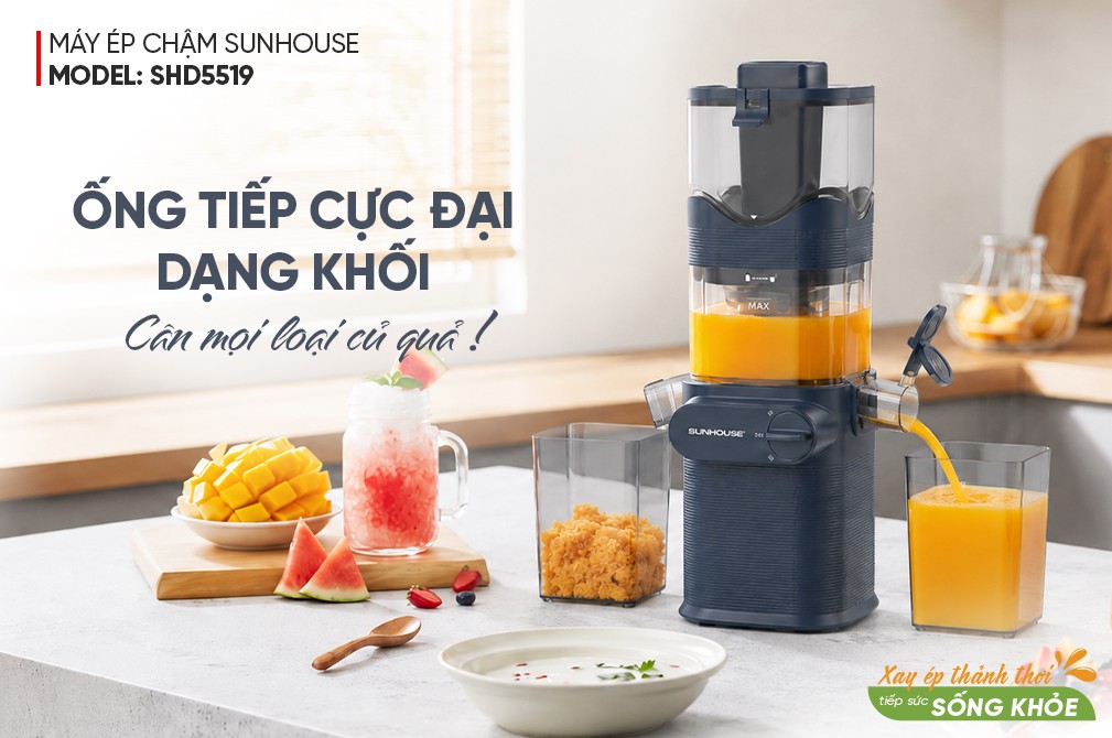 Máy ép chậm Sunhouse SHD5519
