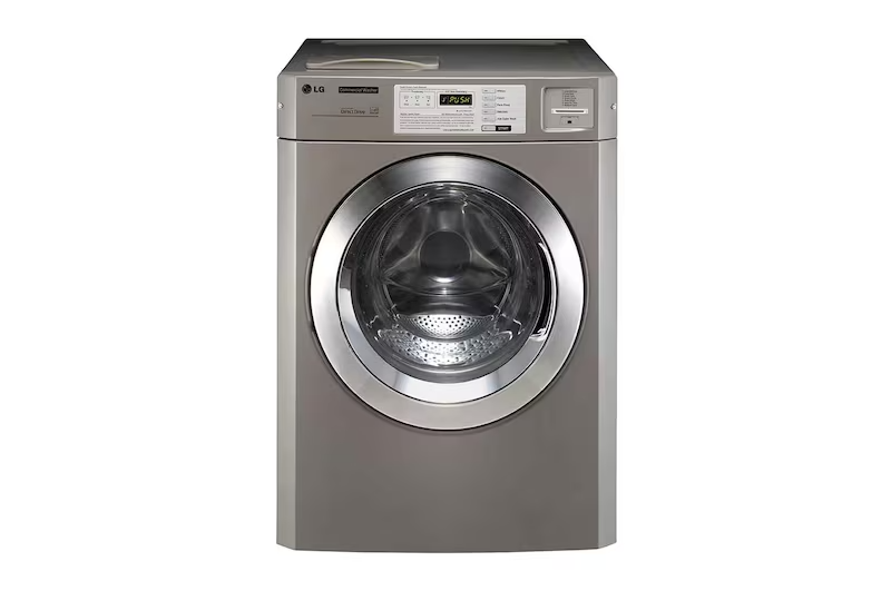 Máy giặt - sấy công nghiệp LG (17/13.6kg) loại xếp chồng quần áo cho tiệm giặt Coin type màu bạc sấy bằng điện CWT29MD.CDT29ME