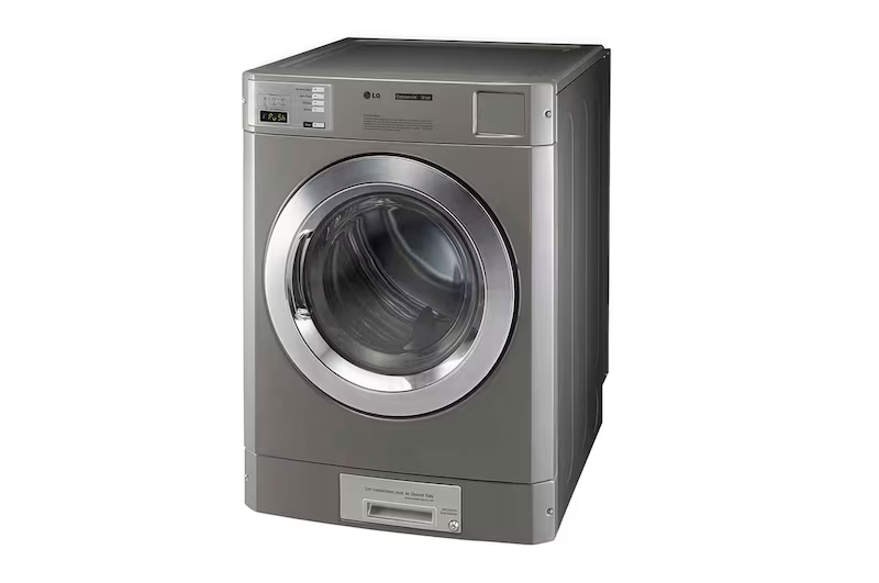 Máy giặt - sấy công nghiệp LG (17/13.6kg) loại xếp chồng quần áo cho tiệm giặt Coin type màu bạc sấy bằng điện CWT29MD.CDT29ME