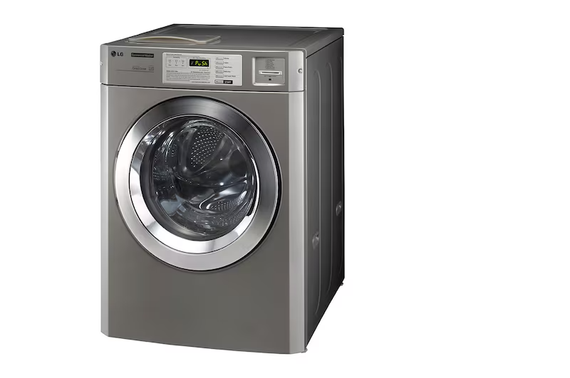 Máy giặt - sấy công nghiệp LG (17/13.6kg) loại xếp chồng quần áo cho tiệm giặt OPL type màu bạc sấy bằng điện CWT29MD.CDT29OS