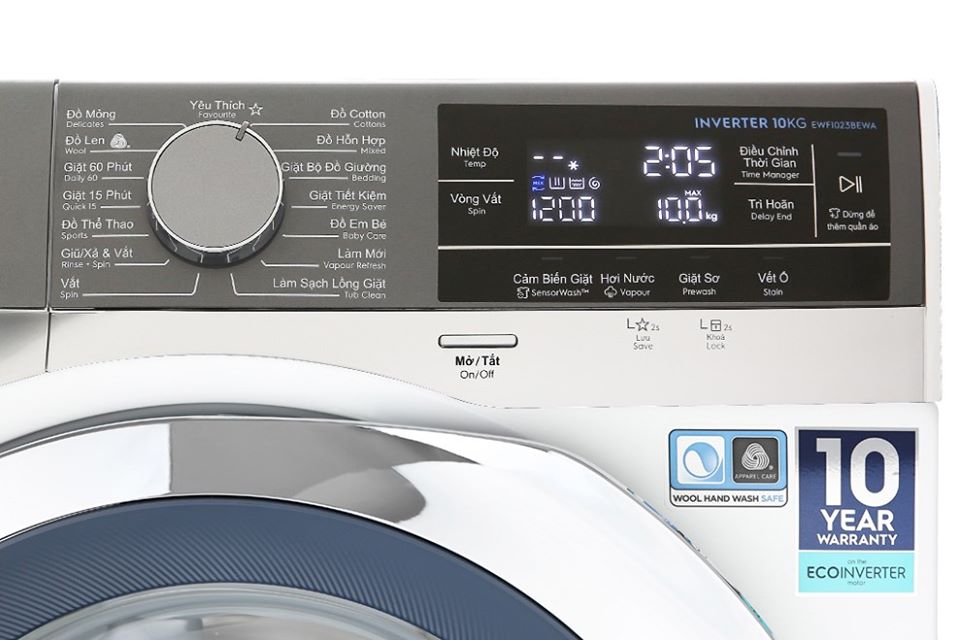 Máy giặt 10Kg lồng ngang Electrolux EWF1023BEWA
