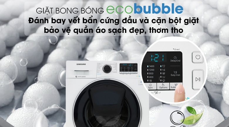Máy giặt 10Kg Samsung WW10K54E0UW/SV Addwash Inverter