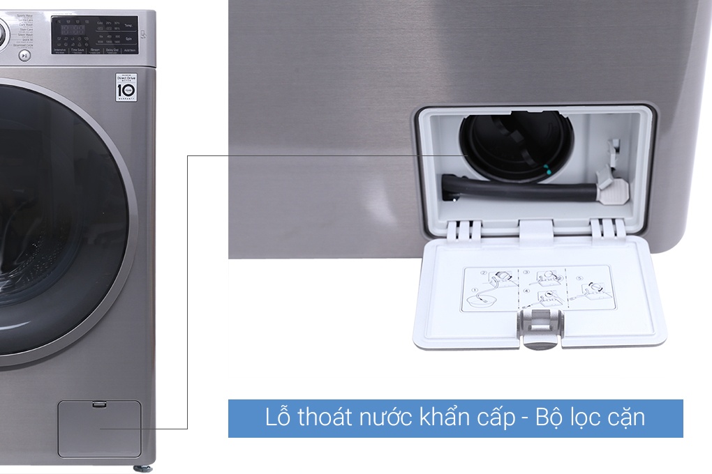 Máy giặt LG lồng ngang 8kg FC1408S3E Inverter Direct Drive